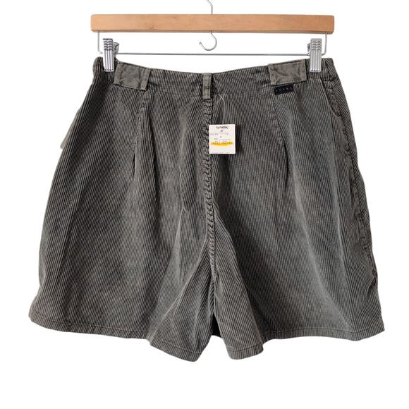 NWT Vintage Y2K Womens Mini Skirt Skort Corduroy Deadstock Olive Green 9 Gorp - Picture 3 of 10